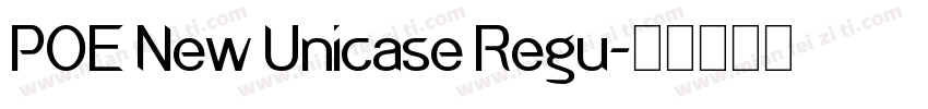 POE New Unicase Regu字体转换